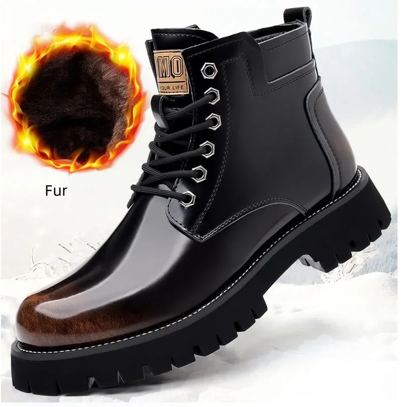 Genuine Leather Motorcycle Boots High Top Mens Casual Shoes Versatile Classics Male Ankle Boots Warm Winter Footwear
Genuine Leather Motorcycle Boots High Top Mens Casual Shoes Versatile Classics Male Ankle Boots Warm Winter Footwear
