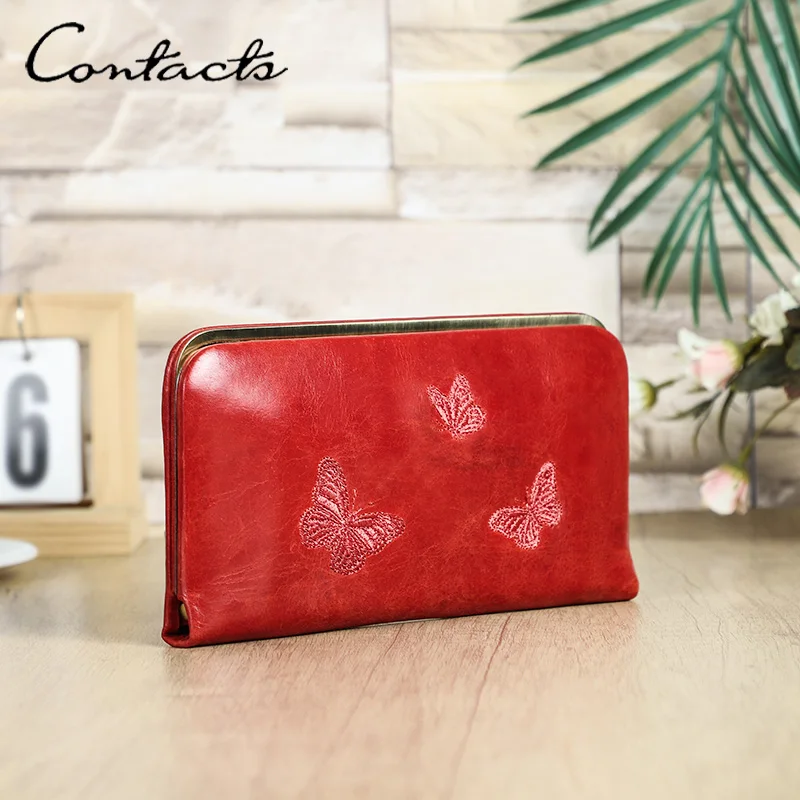 Кошелек из натуральной кожи CONTACT'S, женский модный кошелек с вышивкой в виде бабочки, карман для телефона, сумка для денег, женский дорожный кошелек, подарок для свиданий
Кошелек из натуральной кожи CONTACT'S, женский модный кошелек с вышивкой в виде бабочки, карман для телефона, сумка для денег, женский дорожный кошелек, подарок для свиданий