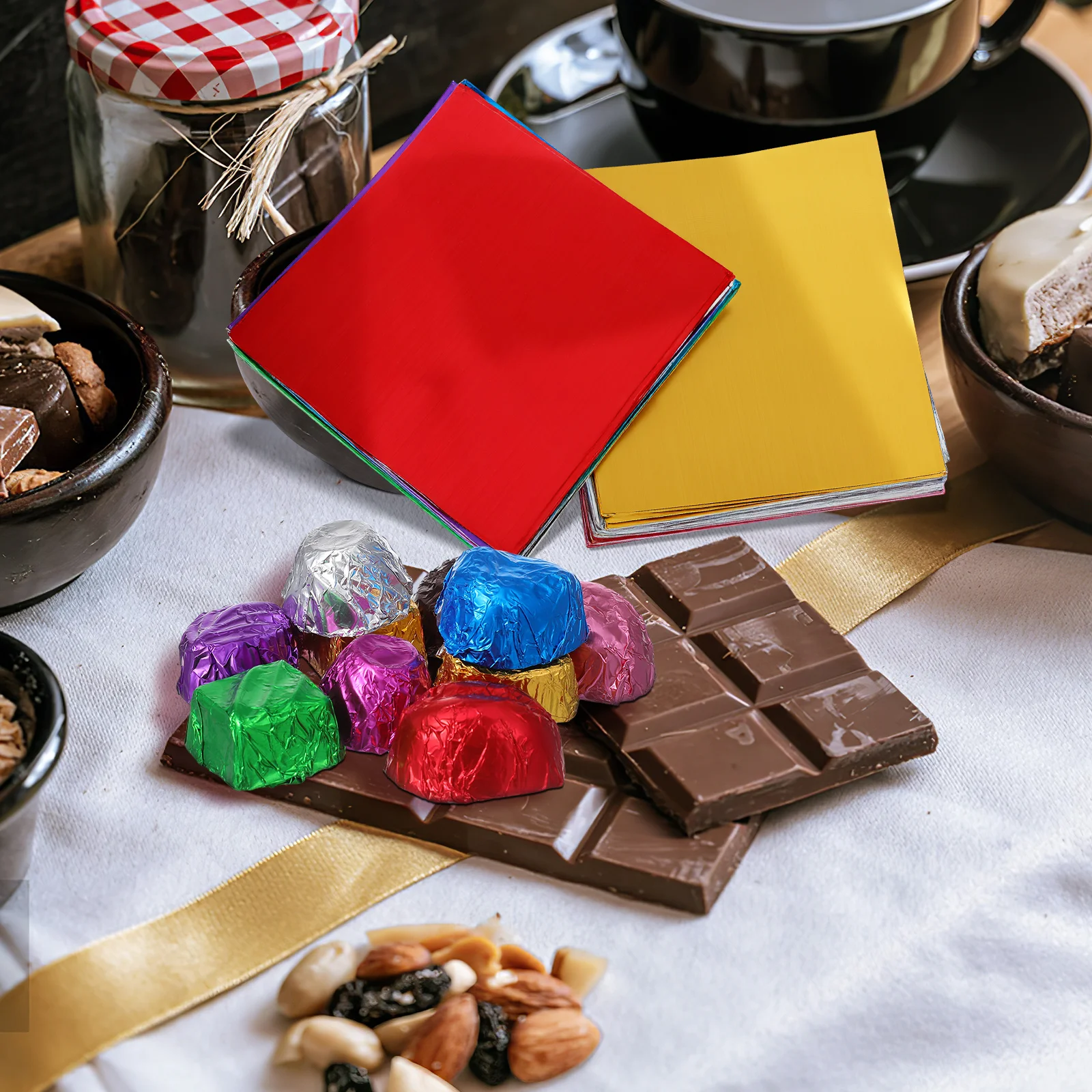 900pcs Chocolate Aluminum Glossy Mixed Color Candy For Baking Wedding Party Favor Dessert Packaging Foil Wrapping Aluminum Foil
900pcs Chocolate Aluminum Glossy Mixed Color Candy For Baking Wedding Party Favor Dessert Packaging Foil Wrapping Aluminum Foil