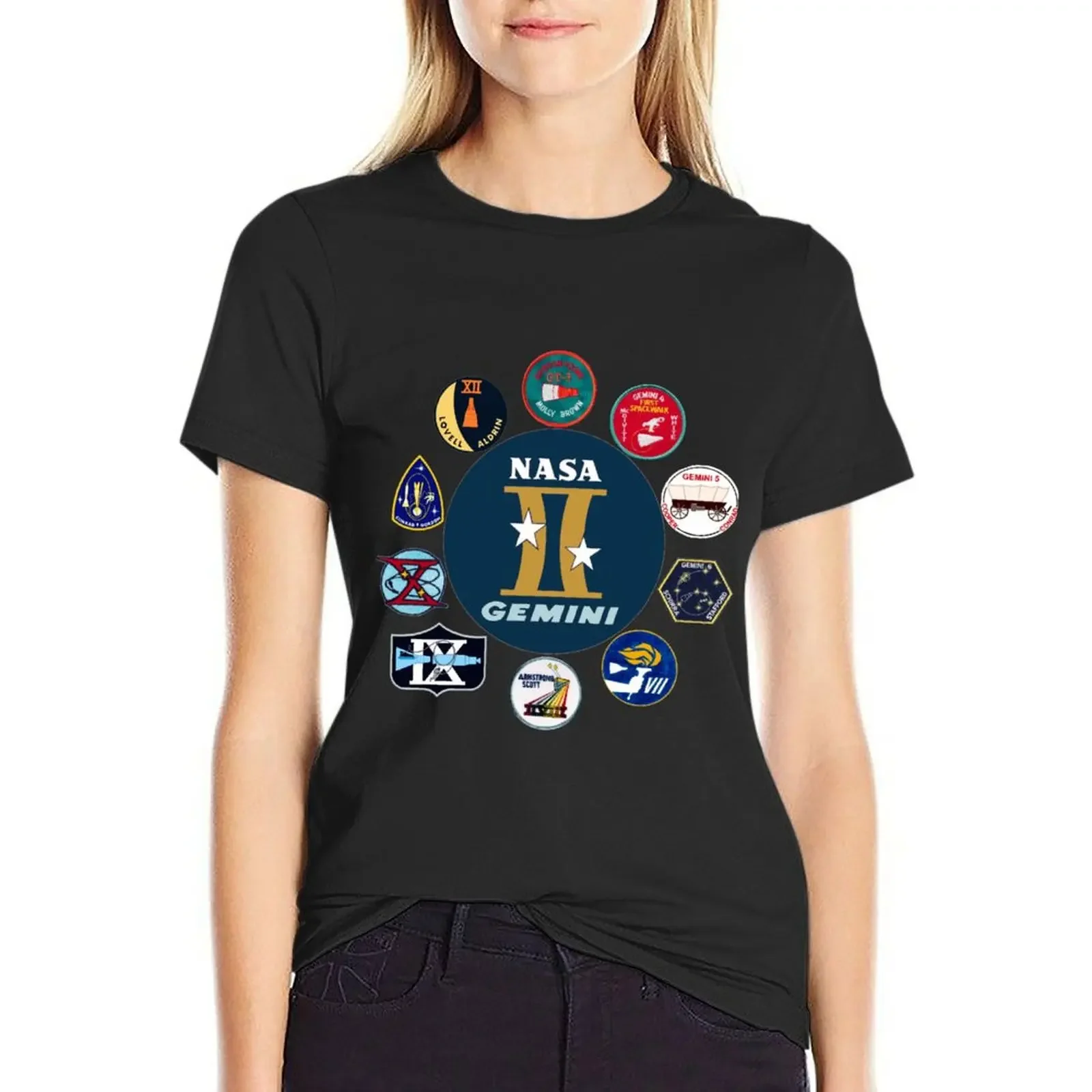 Gemini Program Composite Logo T-Shirt funnys Female clothing hippie clothes new edition t shirts for Women
Gemini Program Composite Logo T-Shirt funnys Female clothing hippie clothes new edition t shirts for Women