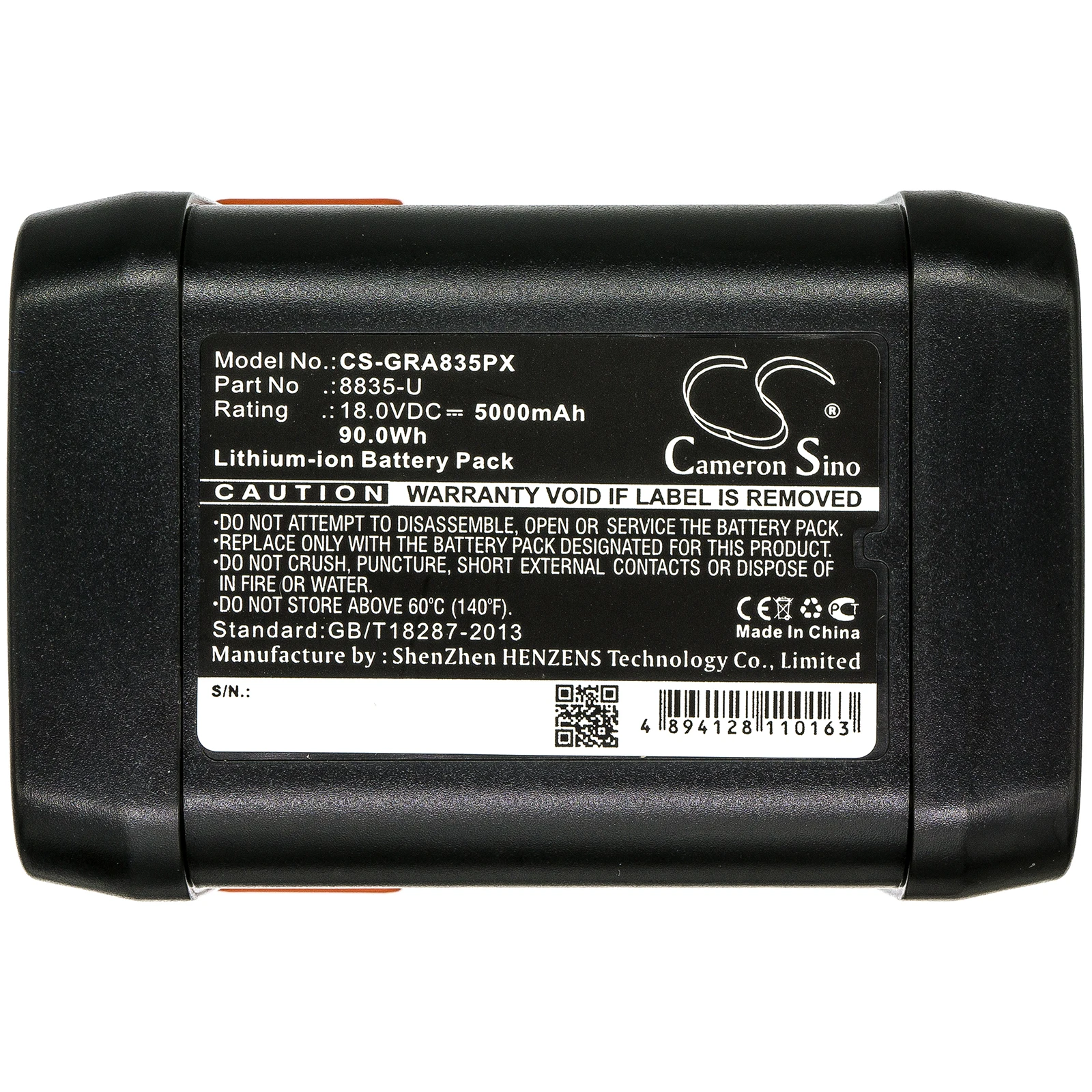 CS Replacement Battery for Gardena 8841,8840,AccuCut Li 400,AccuCut Li 450,AccuCut Li,AccuCut 18-Li, PN:8835-U 5000mAh / 90Wh
CS Replacement Battery for Gardena 8841,8840,AccuCut Li 400,AccuCut Li 450,AccuCut Li,AccuCut 18-Li, PN:8835-U 5000mAh / 90Wh