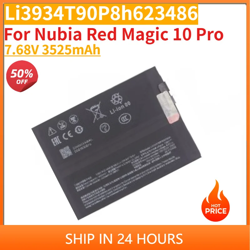 High Quality Li3934T90P8h623486 Phone Battery 7.68V 3525mAh For Nubia Red Magic 10 Pro Smartphone 2ICP7/34/88 Brand New
High Quality Li3934T90P8h623486 Phone Battery 7.68V 3525mAh For Nubia Red Magic 10 Pro Smartphone 2ICP7/34/88 Brand New