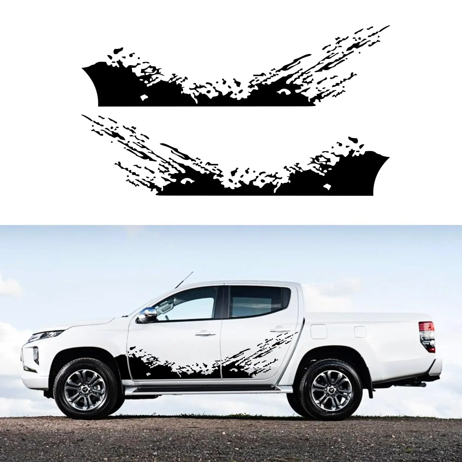 Black Mud Splash Vinyl Decal Sticker For Truck Pickup SUV Door Side Racing Stripe Waterproof
Black Mud Splash Vinyl Decal Sticker For Truck Pickup SUV Door Side Racing Stripe Waterproof