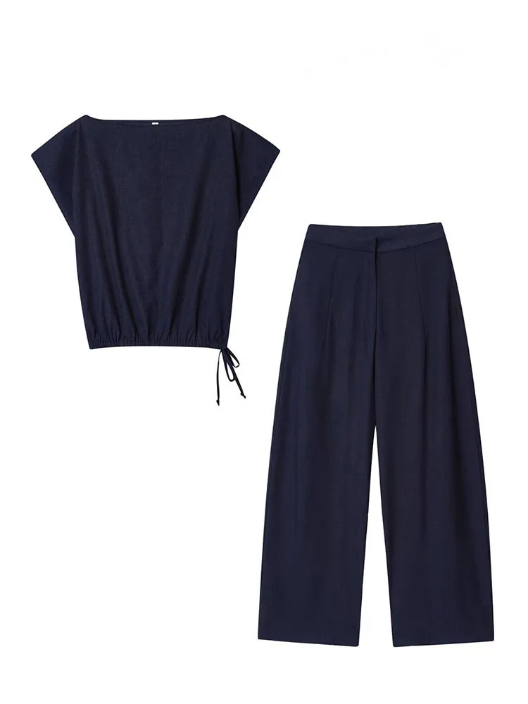 HH Summer Women Elegant Solid 2-Piece Set Sleeveless Bow Lace-up Decoration O-Neck Top+Pockets Zipper Button Balloon Pants
HH Summer Women Elegant Solid 2-Piece Set Sleeveless Bow Lace-up Decoration O-Neck Top+Pockets Zipper Button Balloon Pants