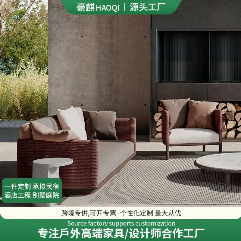 Nordic Outdoor Sofa Sun Room Courtyard Rattan Leisure Combination Outdoor Garden Solid Wood Lazy Furniture Chair Coffee Table
Nordic Outdoor Sofa Sun Room Courtyard Rattan Leisure Combination Outdoor Garden Solid Wood Lazy Furniture Chair Coffee Table