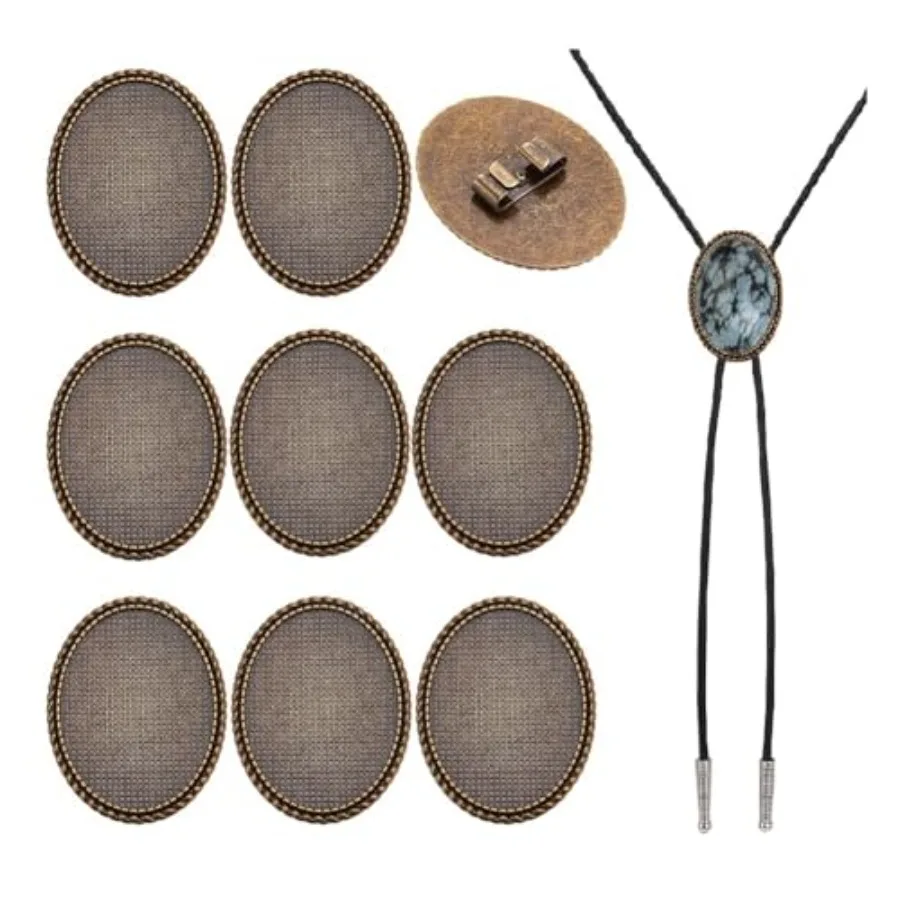 10 Pcs Blank Bolo Tie Buckle Oval Bolo Tie Buckle Accessories DIY Blank Bolo Tie Clip Fit for 30x40mm Inlay Antique Bronze Tie
10 Pcs Blank Bolo Tie Buckle Oval Bolo Tie Buckle Accessories DIY Blank Bolo Tie Clip Fit for 30x40mm Inlay Antique Bronze Tie
