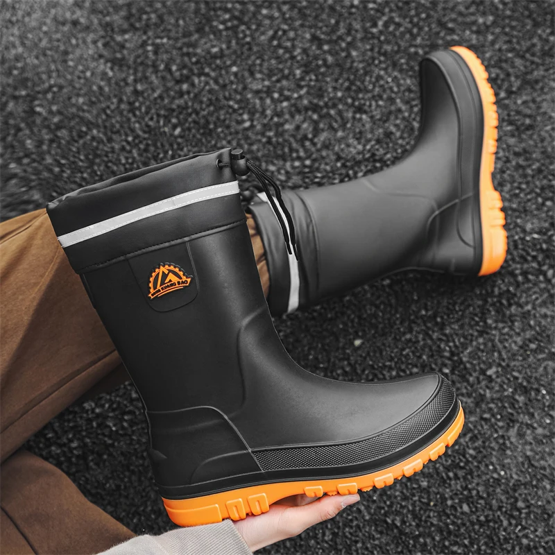 Мужские резиновые сапоги большого размера 47, средней высоты, новинка 2026 года, водонепроницаемые, нескользящие, износостойкие, для кухни, работы на улице
Мужские резиновые сапоги большого размера 47, средней высоты, новинка 2026 года, водонепроницаемые, нескользящие, износостойкие, для кухни, работы на улице