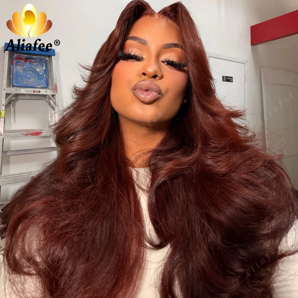 Thick Density Long Lasting Reddish Brown Body Wave Wig Glueless 13x4 Transparent Lace Frontal Human Hair Big Wavy Wigs For Women
Thick Density Long Lasting Reddish Brown Body Wave Wig Glueless 13x4 Transparent Lace Frontal Human Hair Big Wavy Wigs For Women