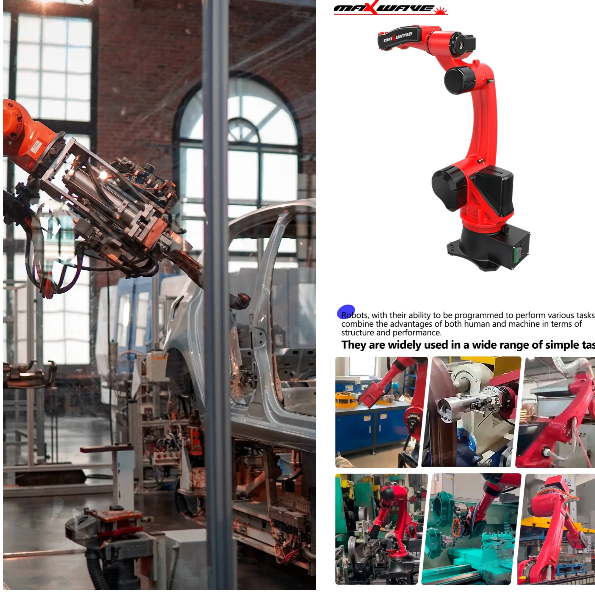 6 Axis Painting Industrial Robot Arm Collaborative Robotic Arm for Spraying Robot Arm for Manufacturing Automation & Robotics
6 Axis Painting Industrial Robot Arm Collaborative Robotic Arm for Spraying Robot Arm for Manufacturing Automation & Robotics