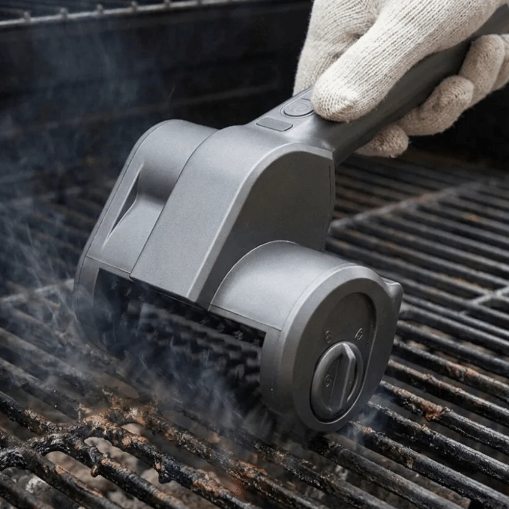 Stainless Steel Electric Grill Cleaning Brush with LED Light Rechargeable Cordless BBQ Grill Brush Heat-resistant 2-Speed
Stainless Steel Electric Grill Cleaning Brush with LED Light Rechargeable Cordless BBQ Grill Brush Heat-resistant 2-Speed