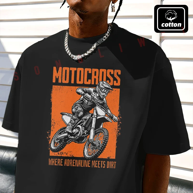 Motocross Creative Graphic Moto T-Shirt Vintage Cotton Plain Mens Funny T Shirts Casual Harajuku Clothes
Motocross Creative Graphic Moto T-Shirt Vintage Cotton Plain Mens Funny T Shirts Casual Harajuku Clothes