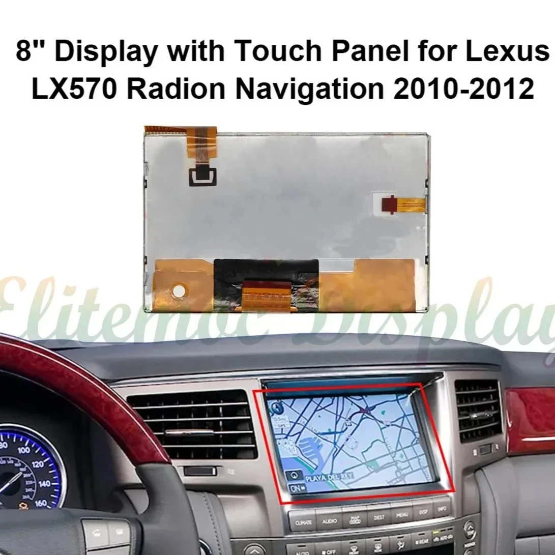 LTA080B922F 8" Display with Digitizer For Lexus LS460 LX570/ Toyota Land Cruiser Center Console Multimedia Informatio Screen
LTA080B922F 8" Display with Digitizer For Lexus LS460 LX570/ Toyota Land Cruiser Center Console Multimedia Informatio Screen