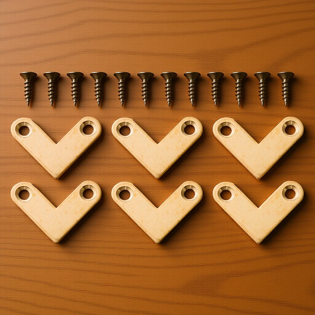 6Pcs Copper Corner Brackets Smooth Finish Brass Flat Bracket Joints for Furniture Frame Cabinet Right Angle Support
6Pcs Copper Corner Brackets Smooth Finish Brass Flat Bracket Joints for Furniture Frame Cabinet Right Angle Support