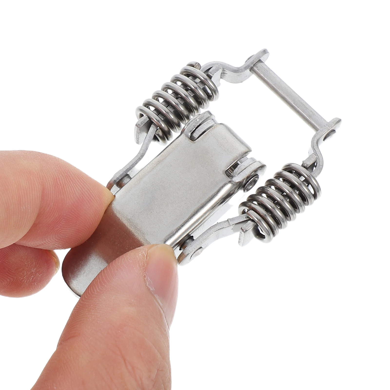 Stainless Steel Spring Switch Lock Buckle Dual Compression Toggle Latch Keyless Box Cabinet Catch Tool Chest for Outdoor 
Stainless Steel Spring Switch Lock Buckle Dual Compression Toggle Latch Keyless Box Cabinet Catch Tool Chest for Outdoor