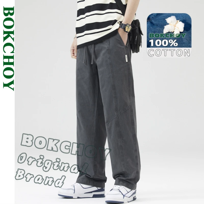 2025 Spring New 100% Cotton Casual Cargo Pants for Men Clothing Drawstring Solid Color Men Trousers YL905
2025 Spring New 100% Cotton Casual Cargo Pants for Men Clothing Drawstring Solid Color Men Trousers YL905