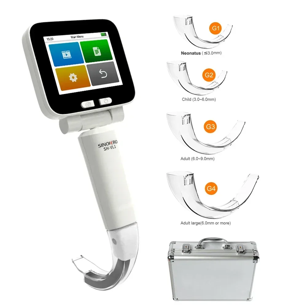 with 4PCS Blades Digital Video Laryngoscope Carry Box 3.5" HD Touch Screen Surgery Intubating Flexible Miller Health
with 4PCS Blades Digital Video Laryngoscope Carry Box 3.5" HD Touch Screen Surgery Intubating Flexible Miller Health