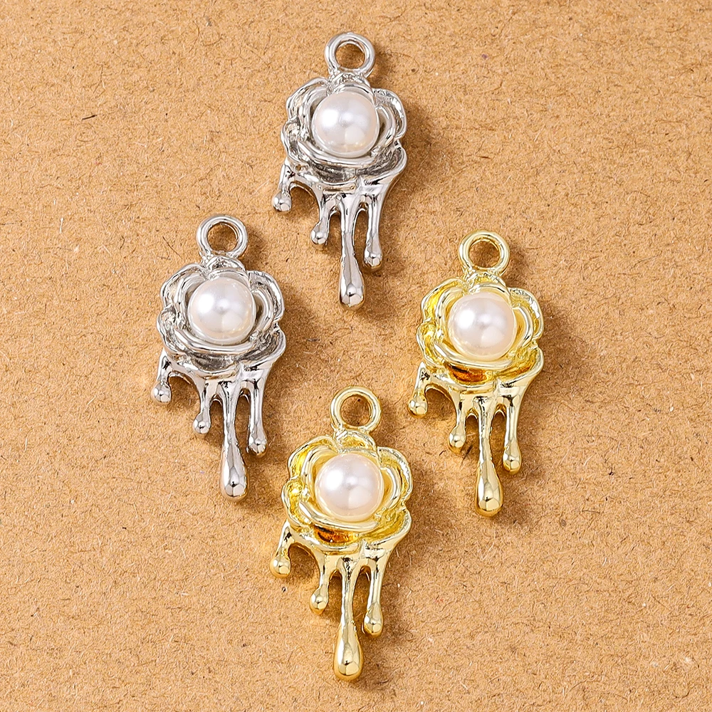 5pcs 26*11mm Pearl Rose Flower Charms Pendants for Necklace Earrings Bracelet DIY Handmade Jewelry Accessories Supplies
5pcs 26*11mm Pearl Rose Flower Charms Pendants for Necklace Earrings Bracelet DIY Handmade Jewelry Accessories Supplies