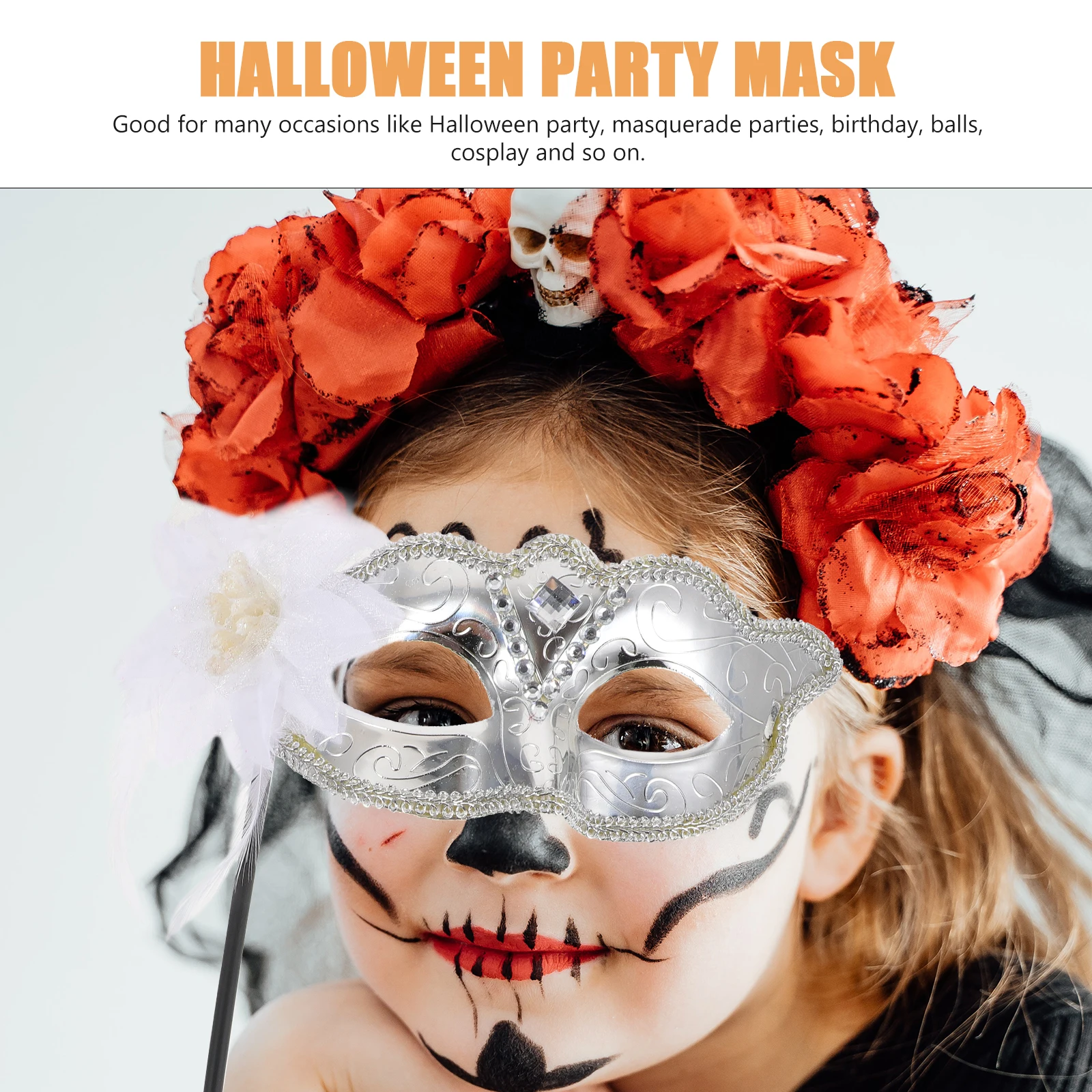 Masquerade Mask H held Side Prom Mardi Gras Halloween Party Stage Performance Women Masks Accessories 
Masquerade Mask H held Side Prom Mardi Gras Halloween Party Stage Performance Women Masks Accessories