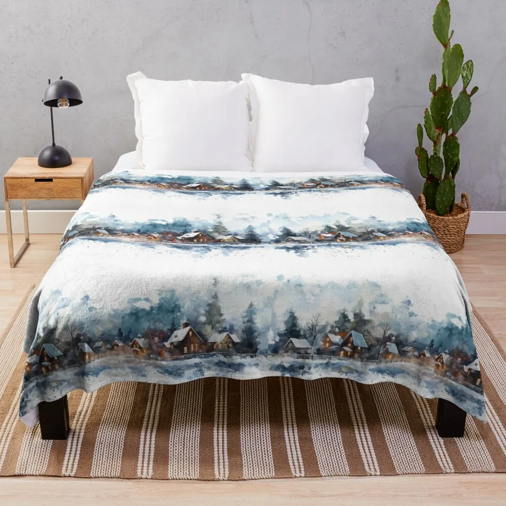 Winter Village Throw Blanket Vintage Summer Beddings sofa bed Decorative Sofa Blankets
Winter Village Throw Blanket Vintage Summer Beddings sofa bed Decorative Sofa Blankets