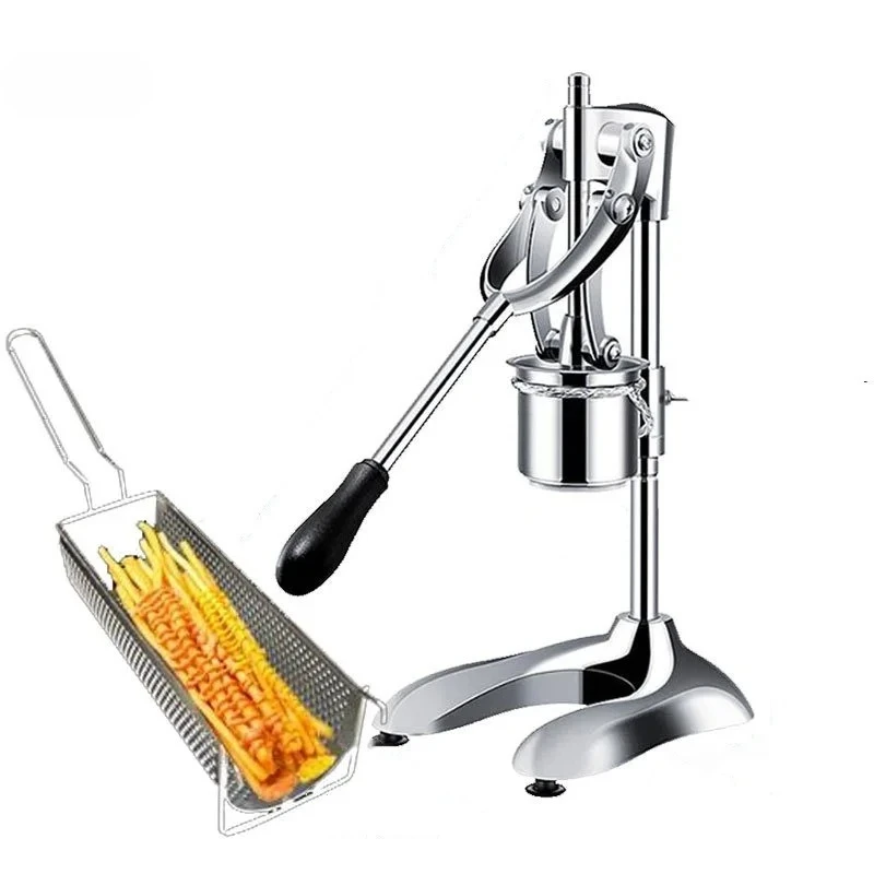 Stainless Steel Potatoes Fried Chips Extruder Long French Fries Makers Machine Manual French Frie Machine Kitchen Supplies
Stainless Steel Potatoes Fried Chips Extruder Long French Fries Makers Machine Manual French Frie Machine Kitchen Supplies