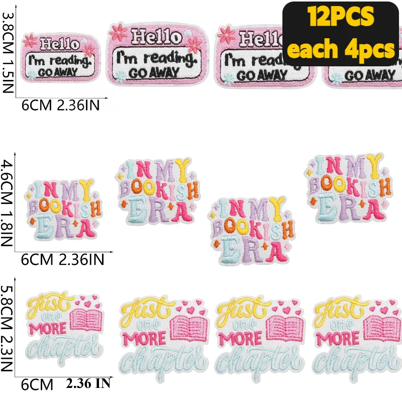 10/12PCS Wholesale Read Theme Embroidery Cloth Cute Reading Patch Clothes Sewing Decoration Love Learning Ironing Bag/hat
10/12PCS Wholesale Read Theme Embroidery Cloth Cute Reading Patch Clothes Sewing Decoration Love Learning Ironing Bag/hat