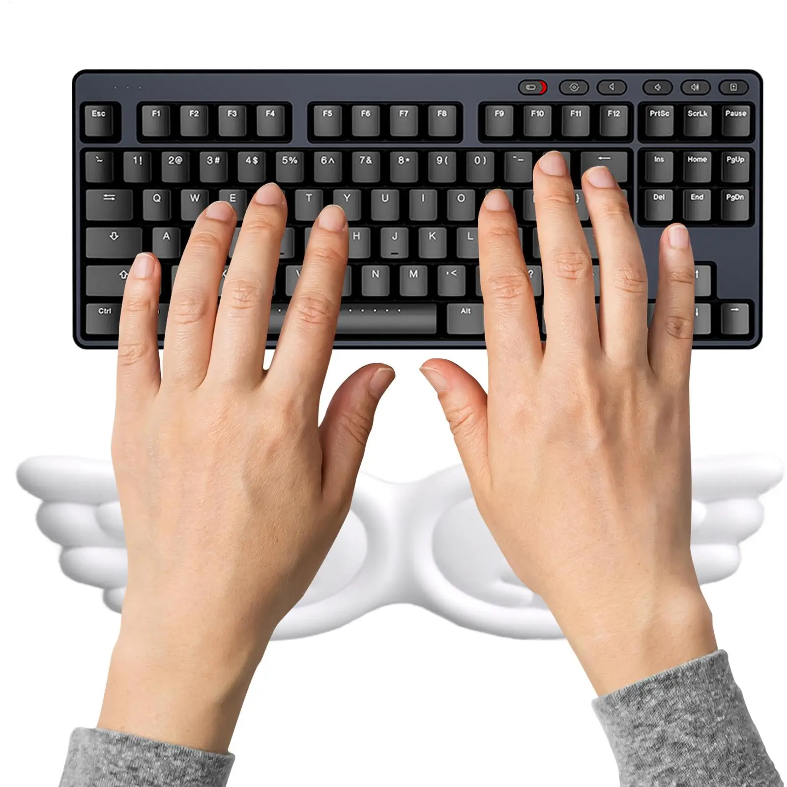 Keyboard Wrist Rest Angel Wing Memory Foam Mouses Pad Set Waterproof Arm Cushion for Frequent Typist Girl Students Professionals
Keyboard Wrist Rest Angel Wing Memory Foam Mouses Pad Set Waterproof Arm Cushion for Frequent Typist Girl Students Professionals