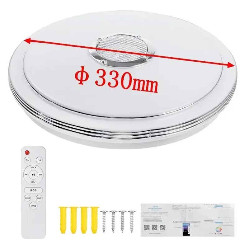 Modern RGB Dimmable Music Ceiling Lamp Remote & APP Control 300W 220V LED Ceiling Lights Home bluetooth Speaker Lighting Fixture
Modern RGB Dimmable Music Ceiling Lamp Remote & APP Control 300W 220V LED Ceiling Lights Home bluetooth Speaker Lighting Fixture