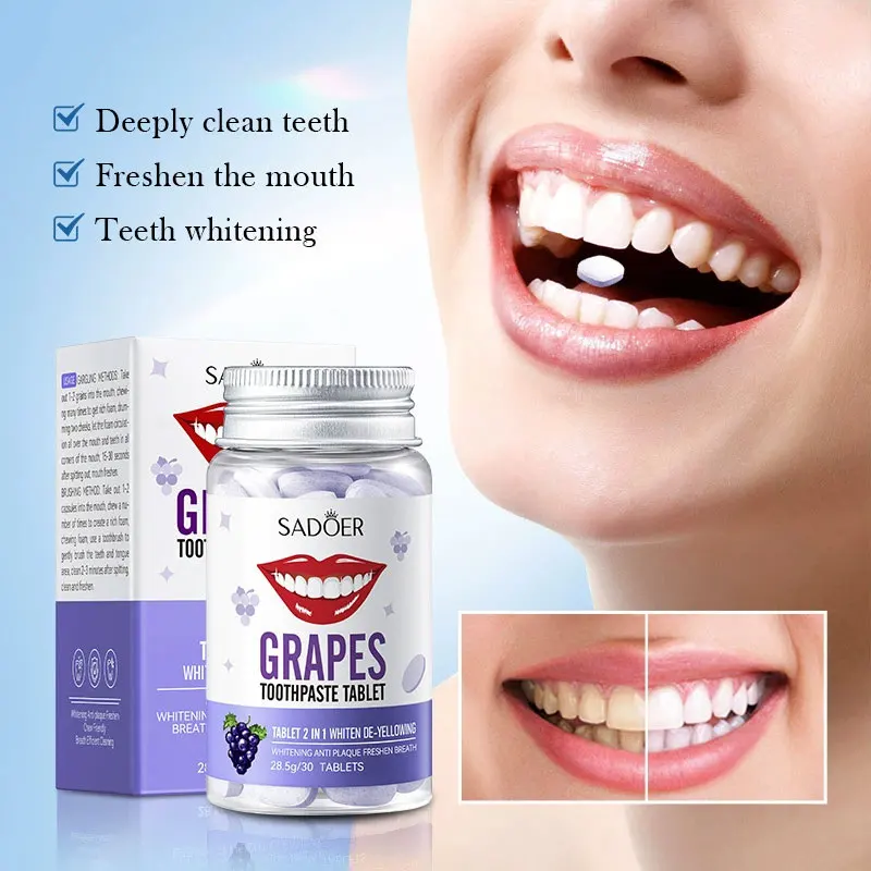 Probiotic Solid Toothpaste Breath Freshener To Remove Bad Breath Oral Anti-moth Solid Teeth Removes Yellow and Cleans Teeth
Probiotic Solid Toothpaste Breath Freshener To Remove Bad Breath Oral Anti-moth Solid Teeth Removes Yellow and Cleans Teeth