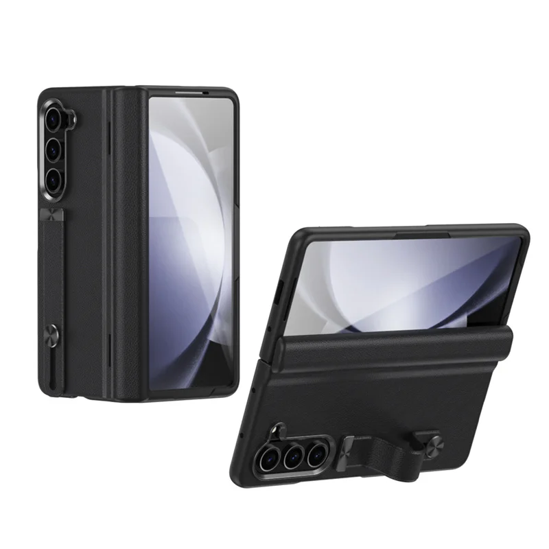 For Samsung Galaxy Z Fold 6 5 4 3 5G Luxury Leather Wristband Holder Screen Protection Film Folding Hinge Shockproof Phone Cover
For Samsung Galaxy Z Fold 6 5 4 3 5G Luxury Leather Wristband Holder Screen Protection Film Folding Hinge Shockproof Phone Cover