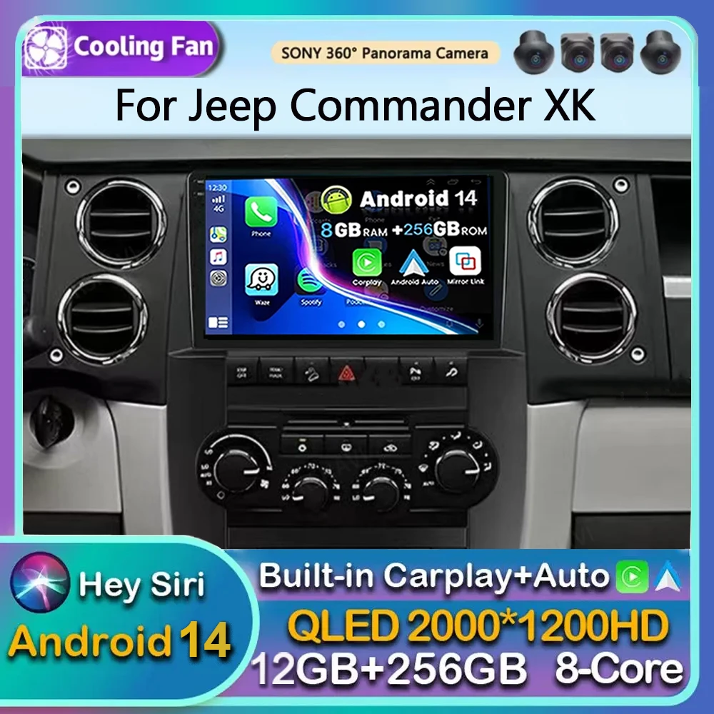 Android 14 Car Radio Multimedia Player For Jeep Commander XK 2007 Auto Carplay Car Stereo DSP wifi+4G Ai voice 2 Din Head Unti
Android 14 Car Radio Multimedia Player For Jeep Commander XK 2007 Auto Carplay Car Stereo DSP wifi+4G Ai voice 2 Din Head Unti