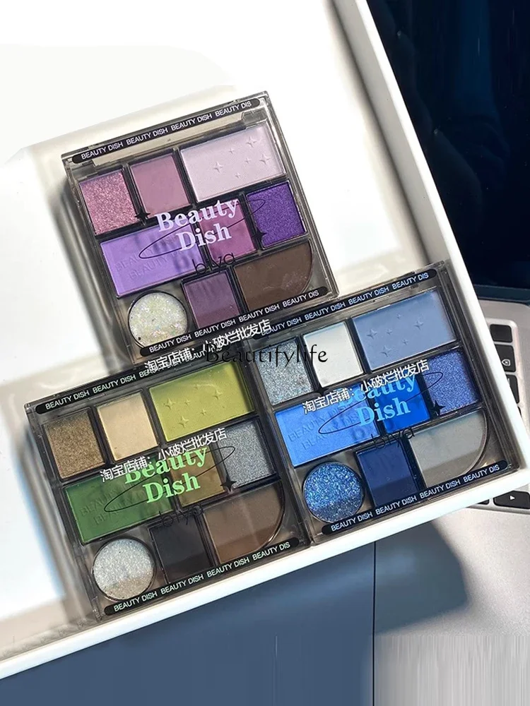 L Smoked Purple Thorns Green Ice Transparent Blue High Saturation Niche Price Eye Shadow Plate
L Smoked Purple Thorns Green Ice Transparent Blue High Saturation Niche Price Eye Shadow Plate