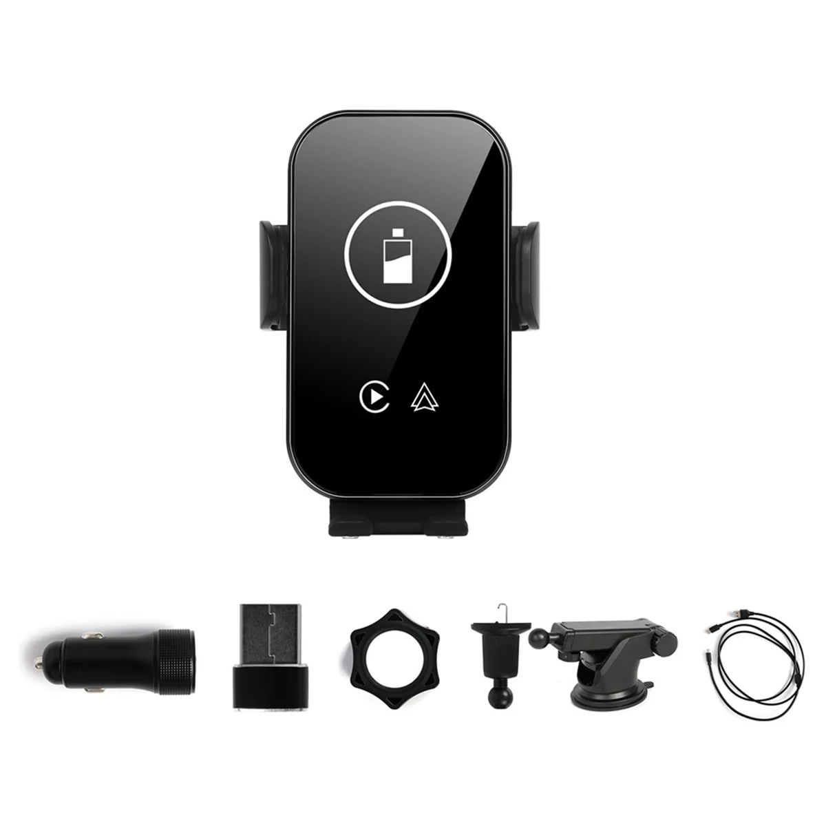 Wireless Carplay Adapter Android Auto Dongle & 15W Car Charger & Car Air Vent Dashboard Phone Holder Mount
Wireless Carplay Adapter Android Auto Dongle & 15W Car Charger & Car Air Vent Dashboard Phone Holder Mount