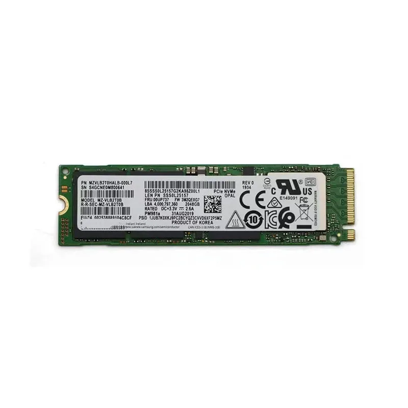 Used For Samsung PM981a 2TB PCIe NVMe SSD M.2 2280 OPAL 2.0 MZVLB2T0HALB-000L7 00UP737
Used For Samsung PM981a 2TB PCIe NVMe SSD M.2 2280 OPAL 2.0 MZVLB2T0HALB-000L7 00UP737