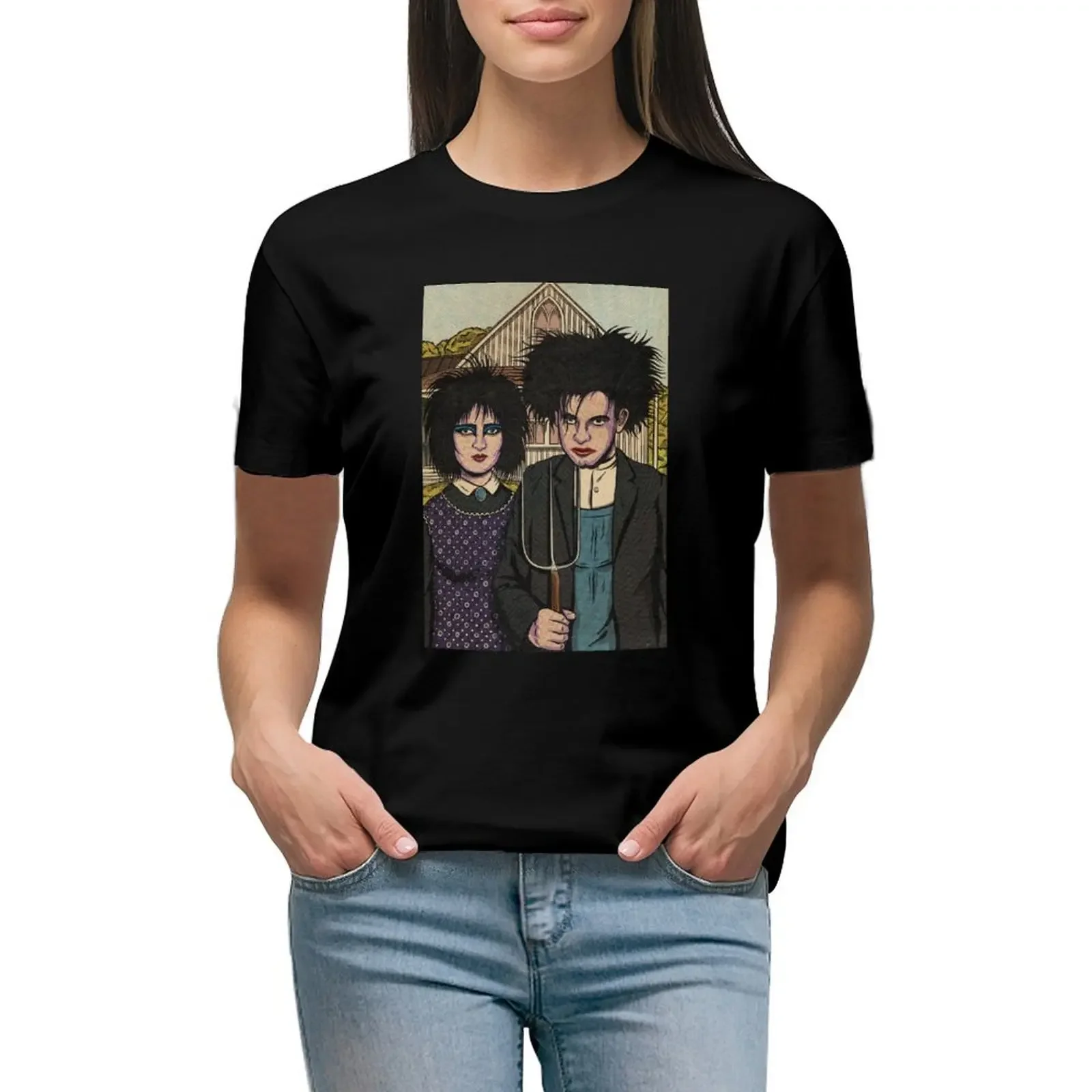 English Gothic T-Shirt Short sleeve tee cute tops plain customizeds t shirts for Women loose fit
English Gothic T-Shirt Short sleeve tee cute tops plain customizeds t shirts for Women loose fit