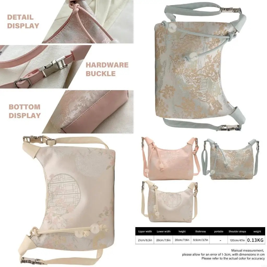 Elegant Chinese Weaving Fabric Shoulder Bag Nylon Traditional Pattern Vintage Crossbody Handbag Purse for Women
Elegant Chinese Weaving Fabric Shoulder Bag Nylon Traditional Pattern Vintage Crossbody Handbag Purse for Women