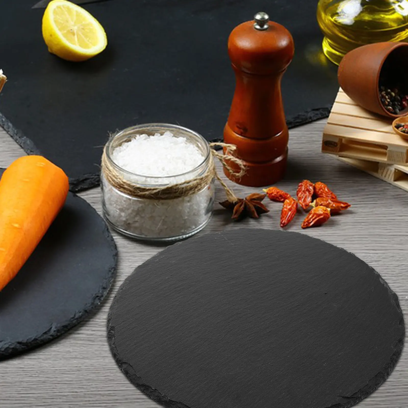 25 CM Cheese Platter Serving Board Cake Base Black Round Plates Natural Stone Tray
25 CM Cheese Platter Serving Board Cake Base Black Round Plates Natural Stone Tray