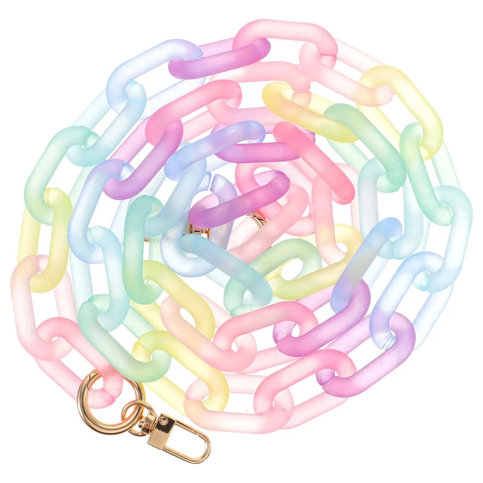 Rainbow Colorful Frosted Acrylic Decorative Chain Replacement Bag Chain Strap Purse Handles Crossbody Shoulder Bag Accessories
Rainbow Colorful Frosted Acrylic Decorative Chain Replacement Bag Chain Strap Purse Handles Crossbody Shoulder Bag Accessories