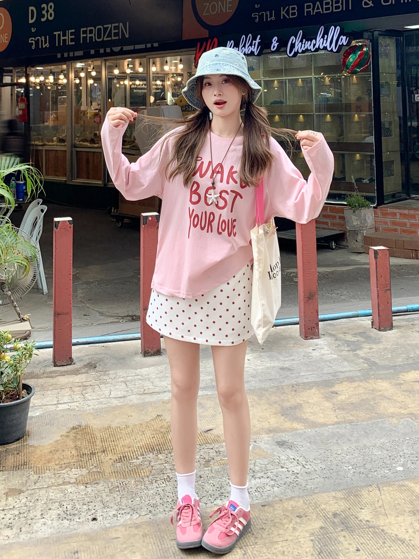 Zeng Xiao Salt Korean Style Long Sleeve T-Shirt Women Summer New Thin Loose Covering Top Skirt Set Pink Color Casual Commute
Zeng Xiao Salt Korean Style Long Sleeve T-Shirt Women Summer New Thin Loose Covering Top Skirt Set Pink Color Casual Commute