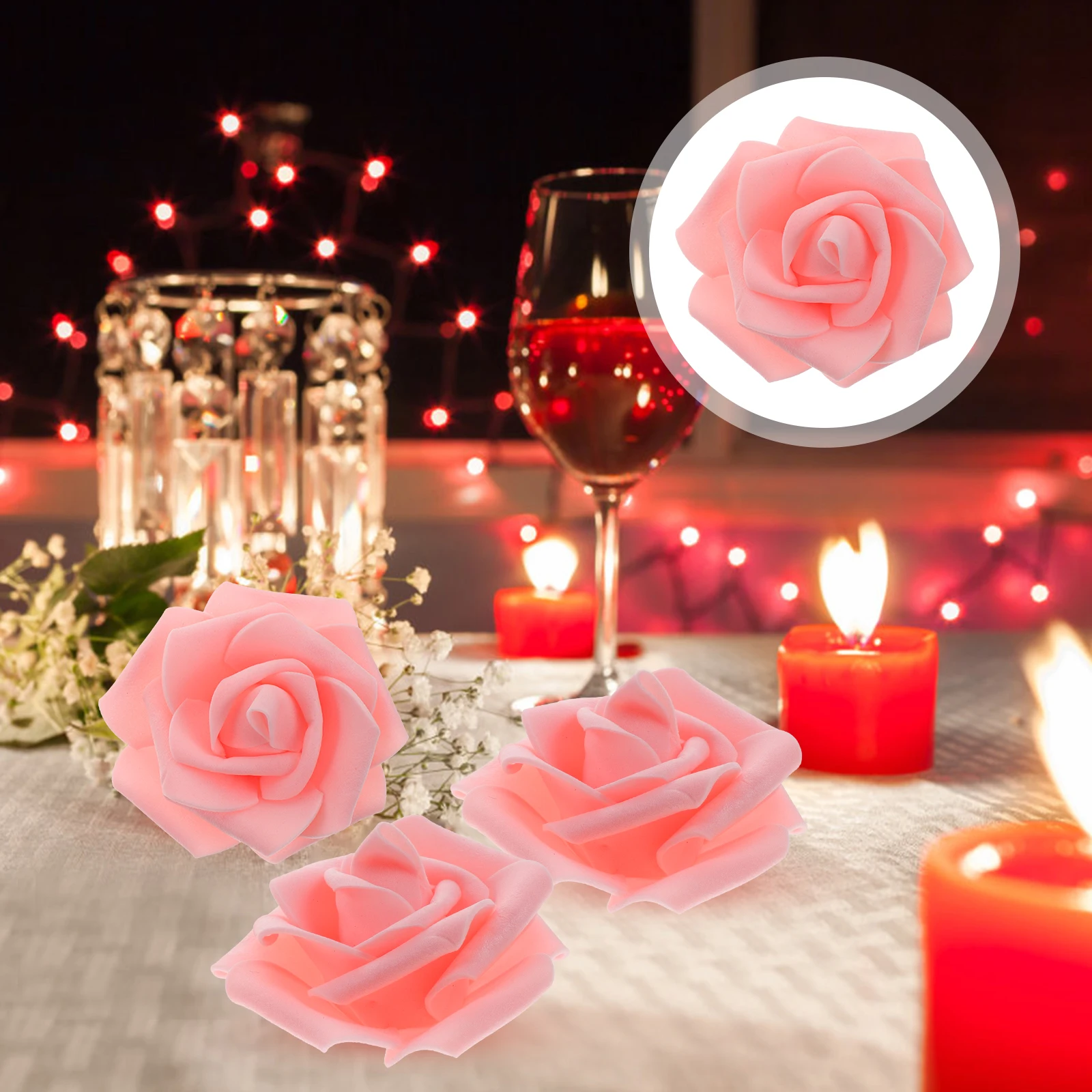 100pcs Heads Pink Faux Flowers Artificial Rose Heads for Crafts Decoration Wedding Party Supplies Artificial Flower
100pcs Heads Pink Faux Flowers Artificial Rose Heads for Crafts Decoration Wedding Party Supplies Artificial Flower