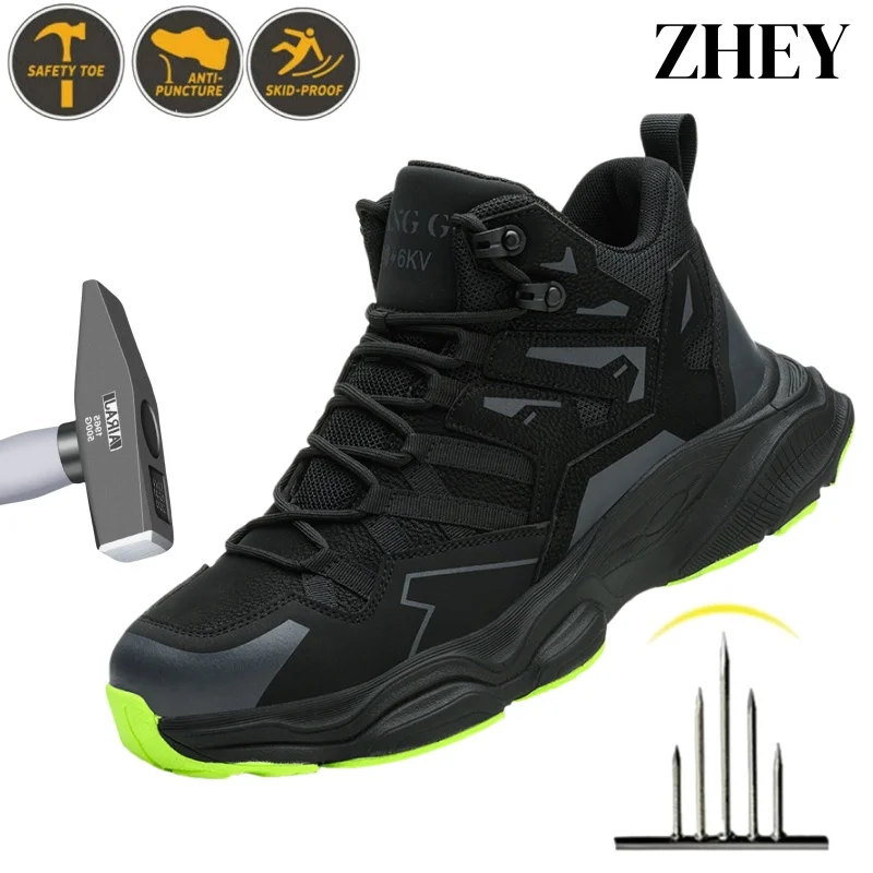 Heat-Resistant Safety Boots With Metatarsal Guard, Steel Toe Work Shoes for Welding/Construction, Slip-Proof Outsole for Men
Heat-Resistant Safety Boots With Metatarsal Guard, Steel Toe Work Shoes for Welding/Construction, Slip-Proof Outsole for Men