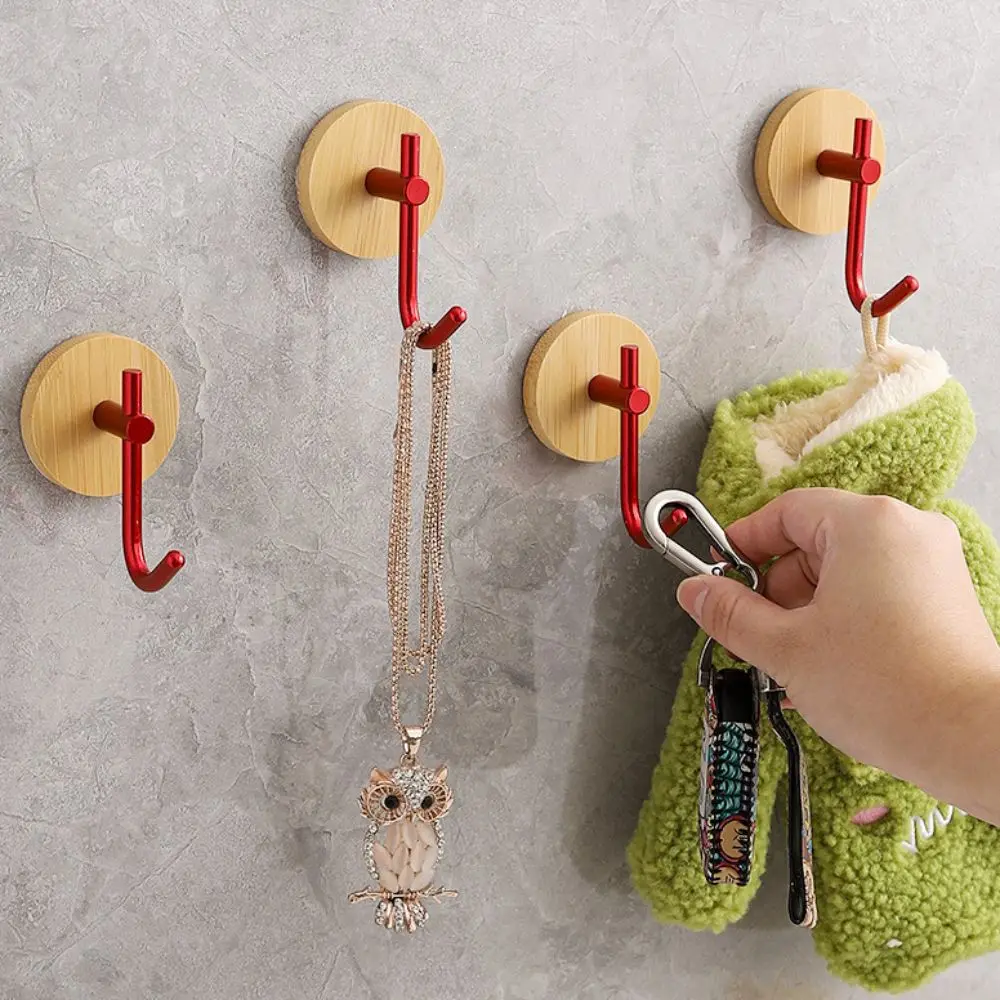 Single Hook Wall-mounted Hook Waterproof Punch Free Clothes Hats Holder Bamboo and aluminum Widely used Coat Storage Rack towel
Single Hook Wall-mounted Hook Waterproof Punch Free Clothes Hats Holder Bamboo and aluminum Widely used Coat Storage Rack towel
