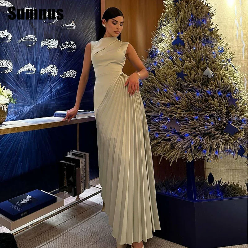 Sumnus Elegant Light Green Evening Dresses Sleeveless A-Line Pleats Party Dress Floor Length Prom Dresses Customized
Sumnus Elegant Light Green Evening Dresses Sleeveless A-Line Pleats Party Dress Floor Length Prom Dresses Customized