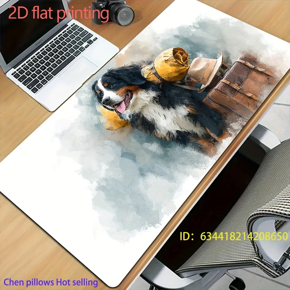 Watercolor Bernese Mountain Dog Desk Mat,Cute Traveling Bernese Puppy with Backpack Large Gaming Mouse Pad,Extended Keyboard Mat
Watercolor Bernese Mountain Dog Desk Mat,Cute Traveling Bernese Puppy with Backpack Large Gaming Mouse Pad,Extended Keyboard Mat