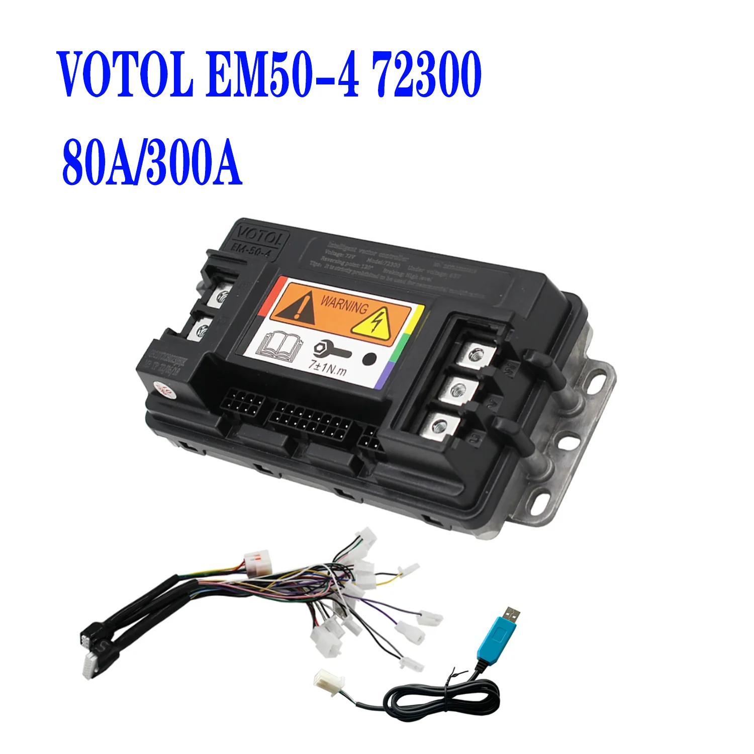VOTOL EM50-4-72300 48V-72V 100A DC sine wave electric scooter scooter debugging programming motor controller
VOTOL EM50-4-72300 48V-72V 100A DC sine wave electric scooter scooter debugging programming motor controller