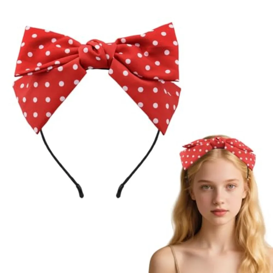 Kilener Polka Dot Headband Knotted Bow Headbands for Women Girls Big Bowknot Headband Hair Bands for Women's Hair Non Slip Bow
Kilener Polka Dot Headband Knotted Bow Headbands for Women Girls Big Bowknot Headband Hair Bands for Women's Hair Non Slip Bow