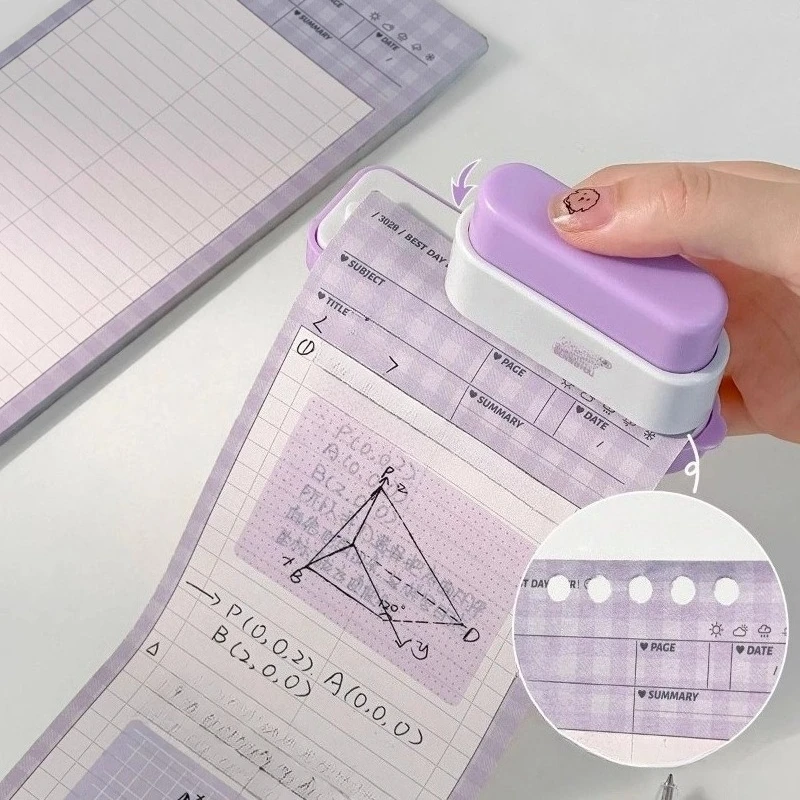 1Pc 5 Hole Punch For Binder: Office Desk Organizer - Perfect For DIY Binding Of Notebooks And Files, Craft Paper Punch Tool
1Pc 5 Hole Punch For Binder: Office Desk Organizer - Perfect For DIY Binding Of Notebooks And Files, Craft Paper Punch Tool