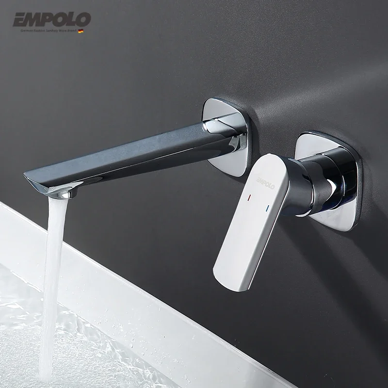 Washroom Water Mixer Faucet In Bathroom Brass 2 Hole Wall Mounted Basin Faucets
Washroom Water Mixer Faucet In Bathroom Brass 2 Hole Wall Mounted Basin Faucets