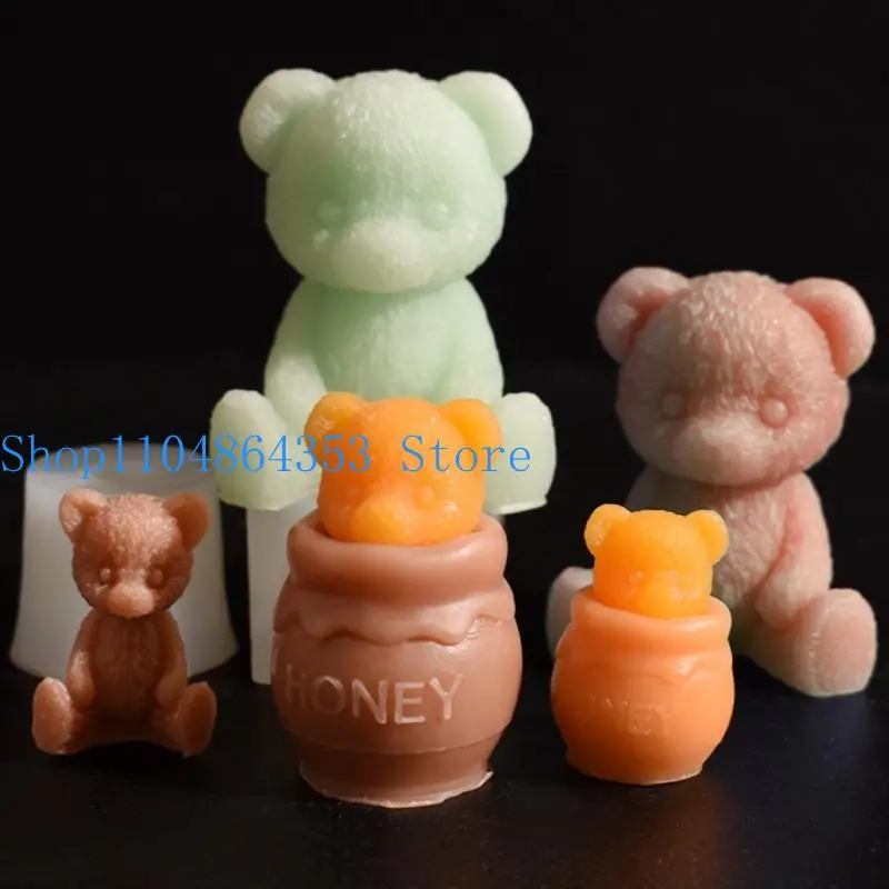652F силиконовая форма для свечей ручной работы, банка меда и медведя, форма для свадебного украшения
652F силиконовая форма для свечей ручной работы, банка меда и медведя, форма для свадебного украшения