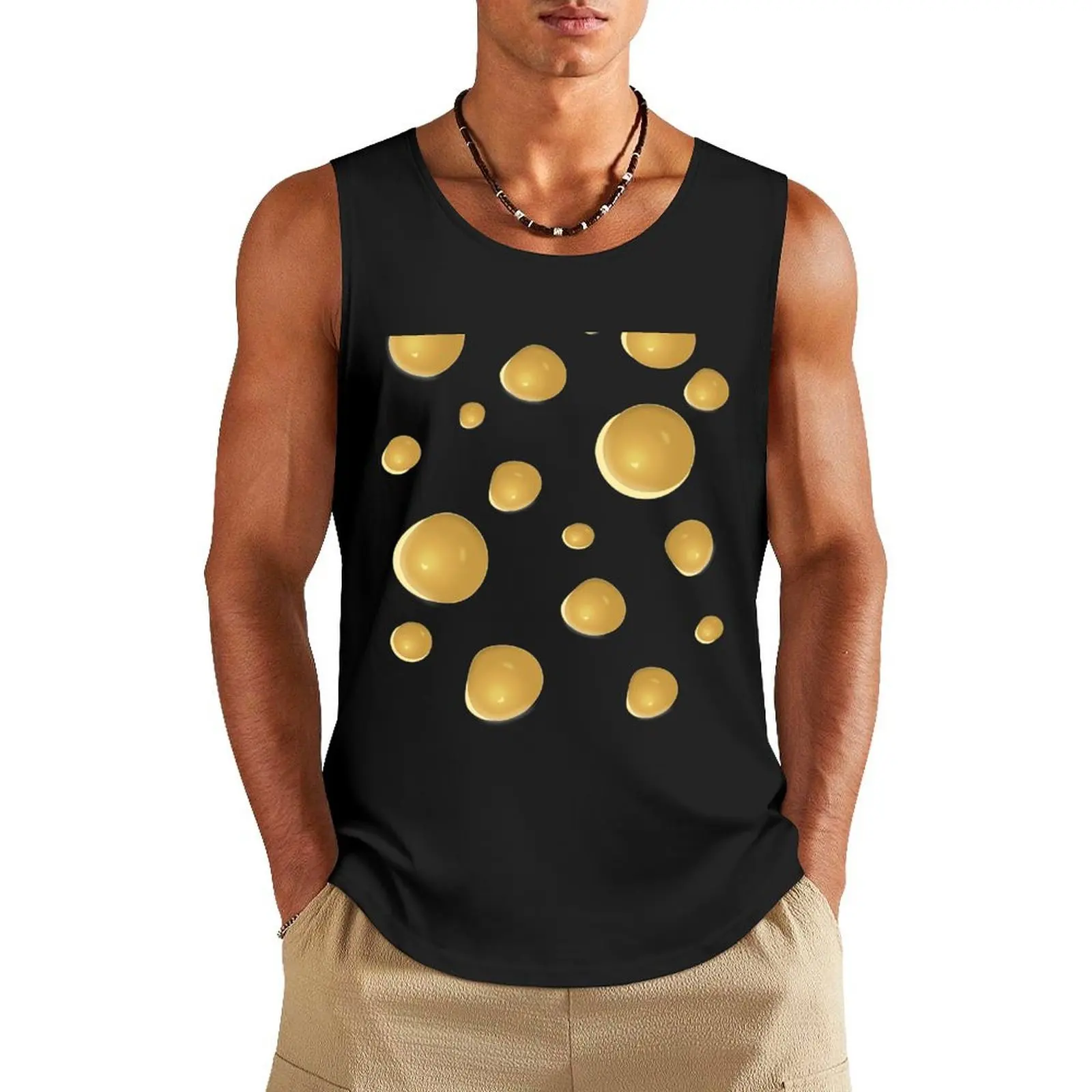 Cheese Costume Funny Swiss Cheese with Holes Halloween Cute Tank Top fitness clothing for men t shirt gym fitness sports suits
Cheese Costume Funny Swiss Cheese with Holes Halloween Cute Tank Top fitness clothing for men t shirt gym fitness sports suits