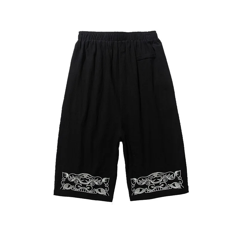 Embroidered Wide-leg Pants Chinese Style Loose Large Size Fashion Personalized Simple Seven-point Casual Shorts
Embroidered Wide-leg Pants Chinese Style Loose Large Size Fashion Personalized Simple Seven-point Casual Shorts
